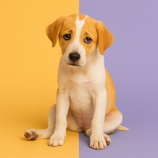 Sad dog, an AI-generated photo
