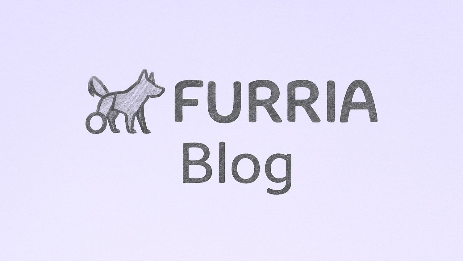FURRIA Blog logo with a stylized dog icon on a light purple background